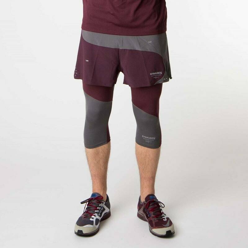 Nike×UNDERCOVER/Gyakusouナイキ×アンダーカバー/ギャクソウ/AS UC Dri-Fit 3/4 Tights/クロップドレギンス/ブランドロゴリフレクター