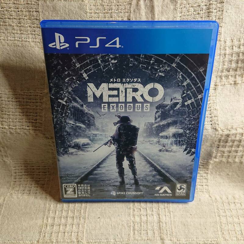 美品[Zq] PS4 Play Station 4 　メトロ エクソダス　Metro Exodus　定形外郵便250円発送