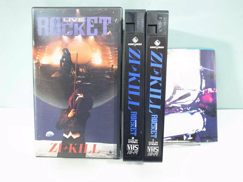 ☆【VHS】ZI KILL LIVE ROCKET KIVM-68/69 2本組　（管理：5220）※再生未確認