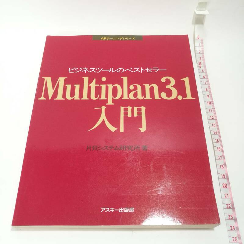 [Z465]本 Multiplan 3.1入門 ビジネスツールのベストセラー　片貝システム研究所　/レトロ/マイクロソフト/マルチプラン/