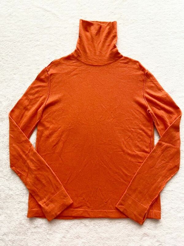 UMIT BENAN sizeS(大きめ) イタリア製タートルネックセーター オレンジ メンズ ウミットベナン 秋冬