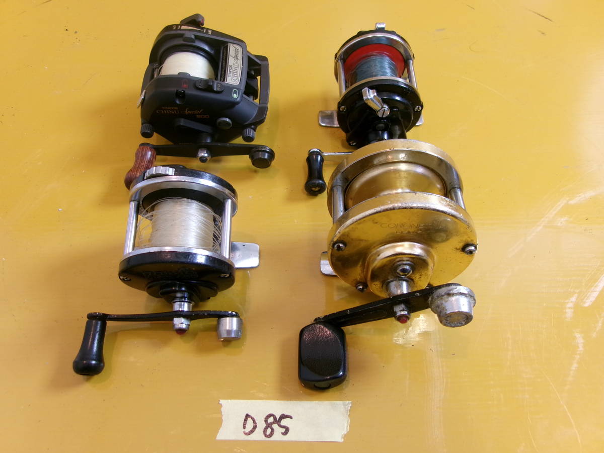 (D-85)リール各種 DIWA NICE180 DAIWA CORNETⅡ SHIMANO TITANOS CHINU SPECIAL OLYMPIC 200-Ⅱ　現状渡し