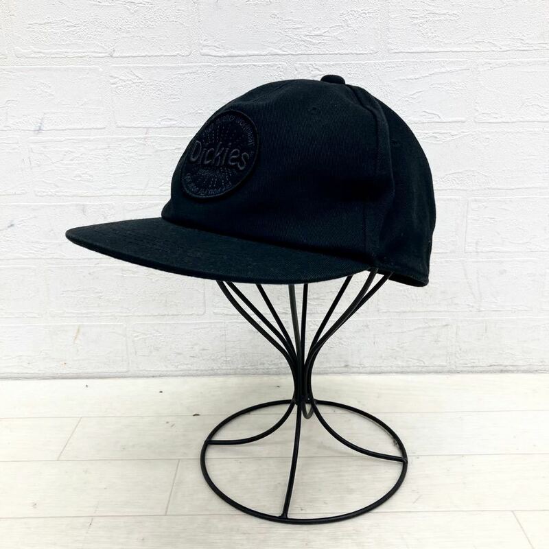 1220◎ Dickies ディッキーズ 帽子 キャップ 野球帽 コットン 100 ビック ロゴ 刺繍 カジュアル ブラック メンズ