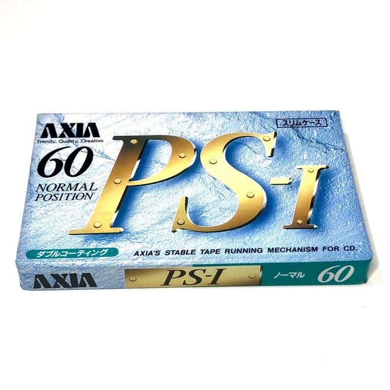 即決★当時物★未開封パッケージ★AXIA カセットテープ　PS-1 ノーマルポジション 60