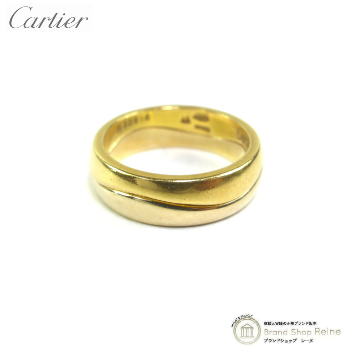 カルティエ （Cartier） ラブミー 2連 K18 リング 750YG×750WG 指輪 ＃45 ゴールド 5.2ｇ（中古）