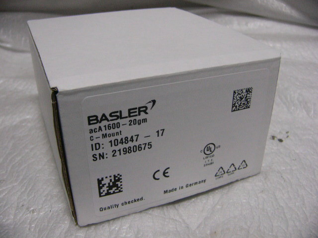 ★新品★ Basler acA1600-20gm GigEカメラ 200万画素モノクロ Cマウント FA産業用 (製造中止) 複数有