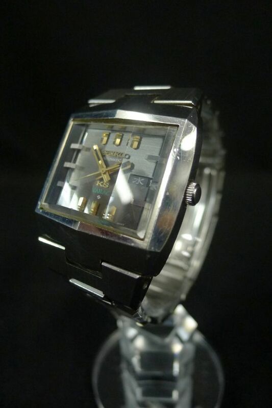 W529 希少 セイコー キングセイコーバナック メンズ腕時計 自動巻スクエアフェイス KS VANAC 5626-5050 動作確認済/60