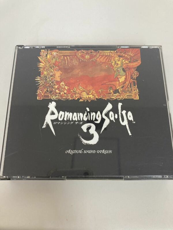 【6c71】ロマンシングサ・ガ3 スクウェア　オリジナルサウンドバージョン　帯付き　CD サウンドトラック