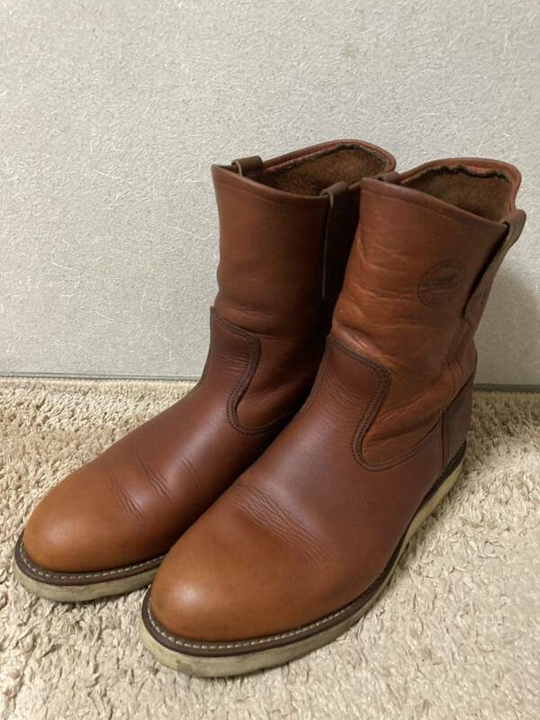 緑犬タグ 犬刻印 レッドウイング 866 ペコス ブーツ 10D RED WING 赤茶 90s ビンテージ