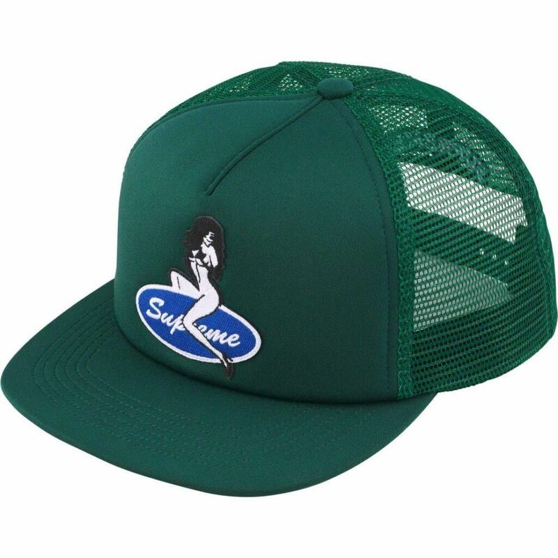 送料無料 緑 Supreme Pin Up Mesh Back 5-Panel Cap Green シュプリーム ピンナップ メッシュキャップ グリーン Box Logo 23FW 新品未使用