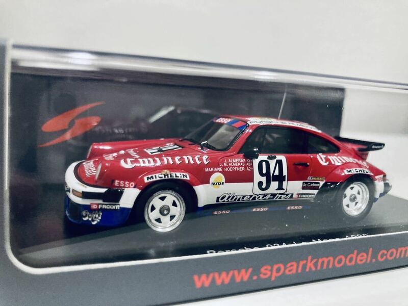 【送料無料】 1/43 Spark ポルシェ 934 #94 J-M.Almeras-J.Almeras-M.Hoepfner Le Mans 1980