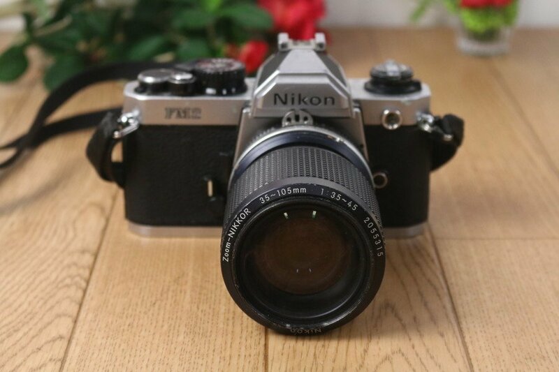 【ニコン Nikon FM2】フィルムカメラ　一眼レフカメラ　ZOOM-NIKKOR 35-105mm 1：3.5-4.5　現状!!　管Z7513