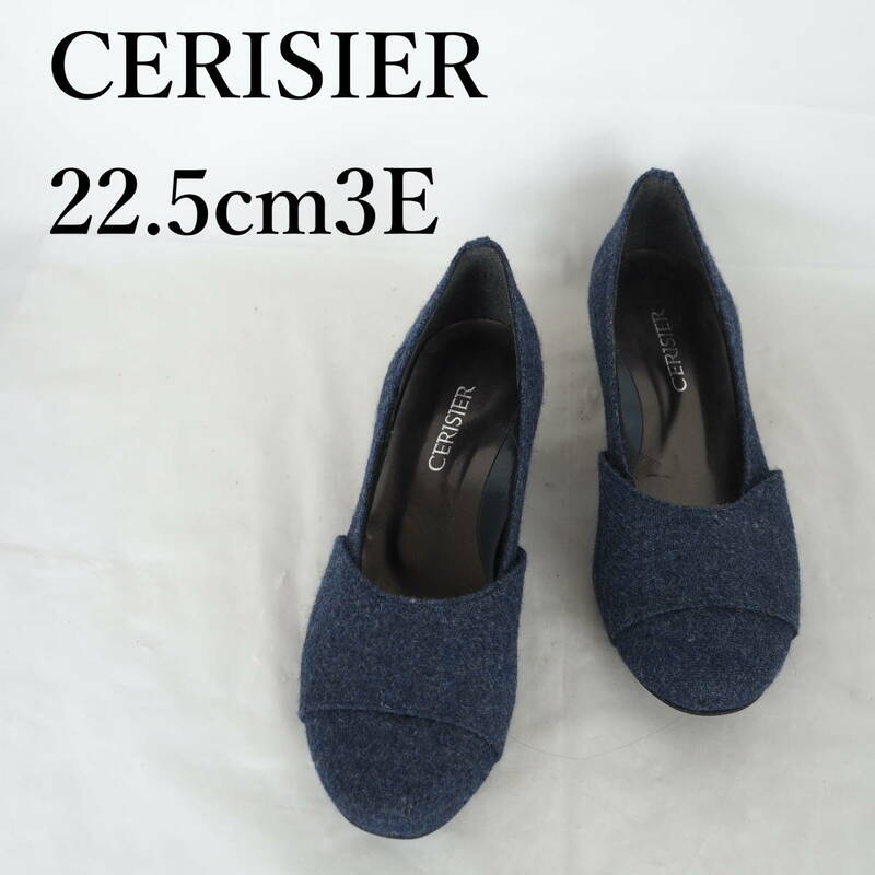 MK2836*CERISIER*レディースパンプス*22.5cm3E*紺