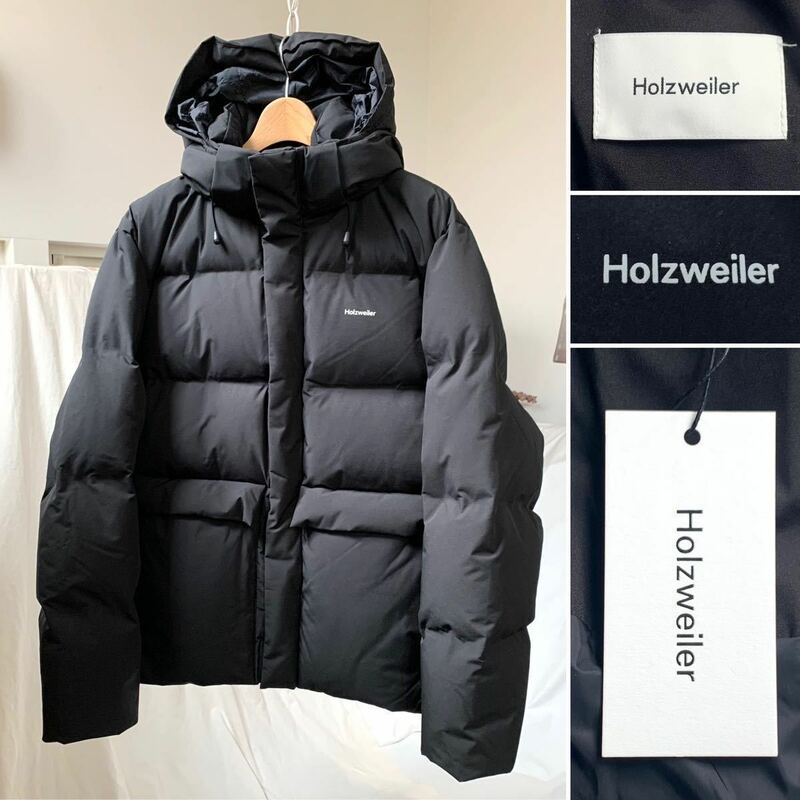 新品 HOLZWEILER ホルツワイラー DOVRE DOWN JACKET ダウン ジャケット L 定6.93万 黒 ブラック メンズ 北欧デザイン ノルウェー 送料無料