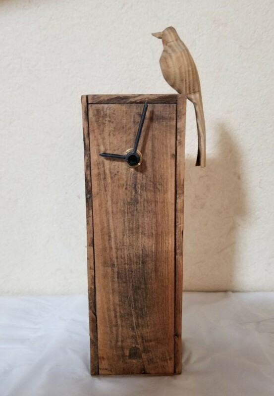 krank marcello クランクマルチェロ　置時計 木製 時計 鳥