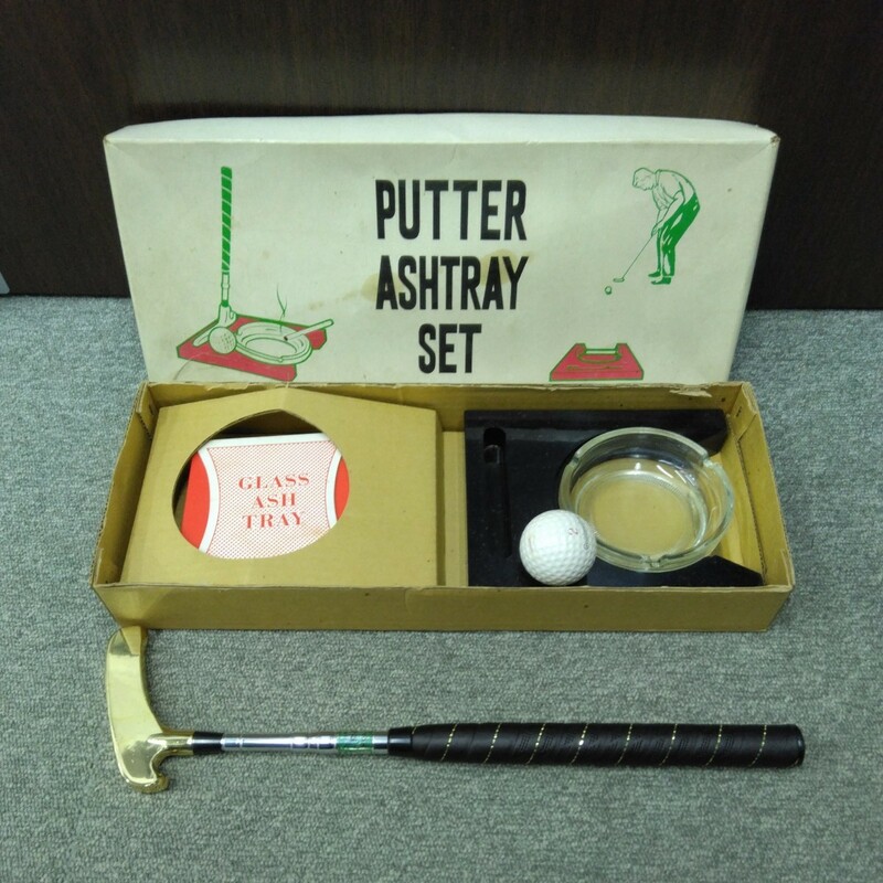 パター ゴルフ ヴィンテージ　レトロ　昭和　灰皿　ASHTRAY 未使用保管品
