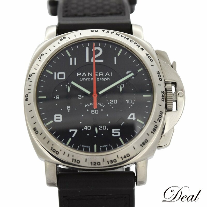 AMG 限定55本 K18WG PANERAI パネライ ルミノール クロノ PAM00105 メンズ 腕時計