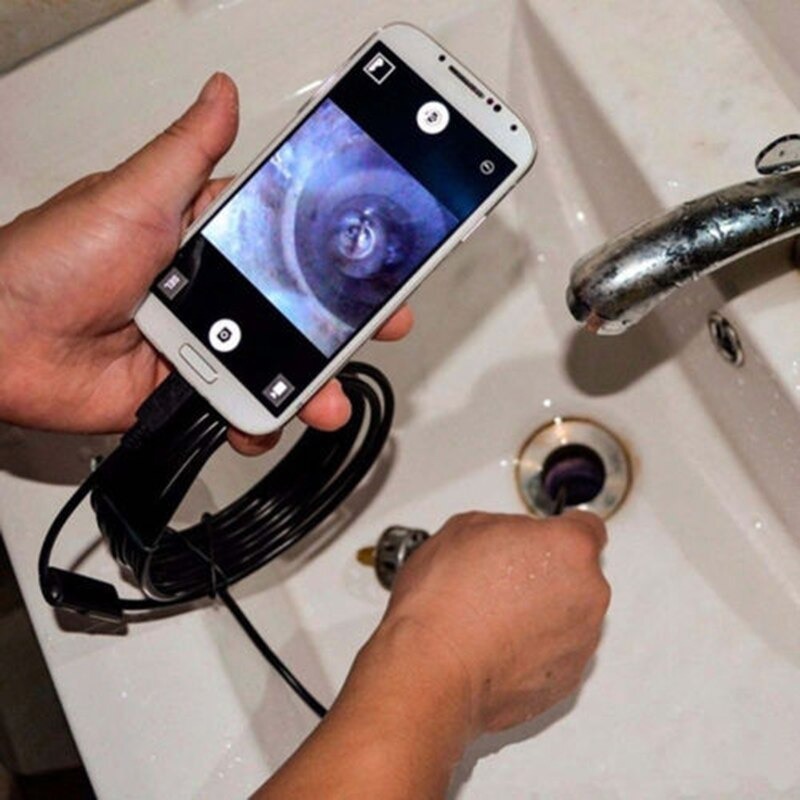 ■新入荷■内視鏡カメラ IP67 防水 マイクロ USB 工業用 ミニ カメラ android 携帯用 pc 6LED 内部 撮影 映像 5.5mm 長さ 2m