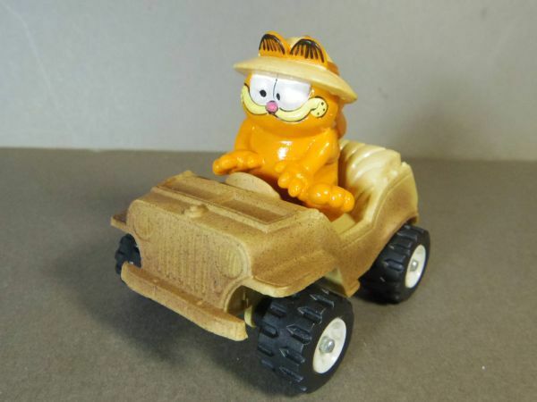 Garfield ガーフィールド PVCフィギュア ジープ 茶 BULLYLAND