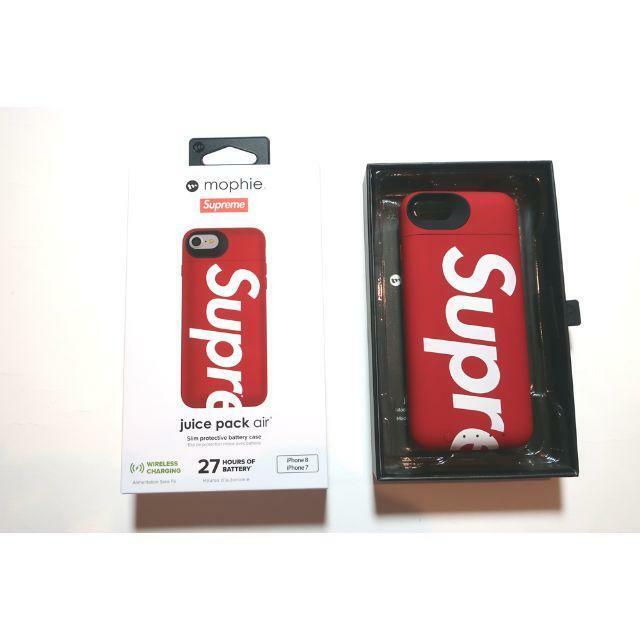 新品未使用品Supreme mophie iPhone 7 8 Juice Pack Airシュプリーム携帯ケース赤 iPhone 7 8 SE対応