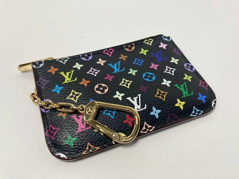 LOUIS VUITTON ルイヴィトン ポシェットクレ M93735 マルチカラー ノワール ブラック コインケース 小銭入れ