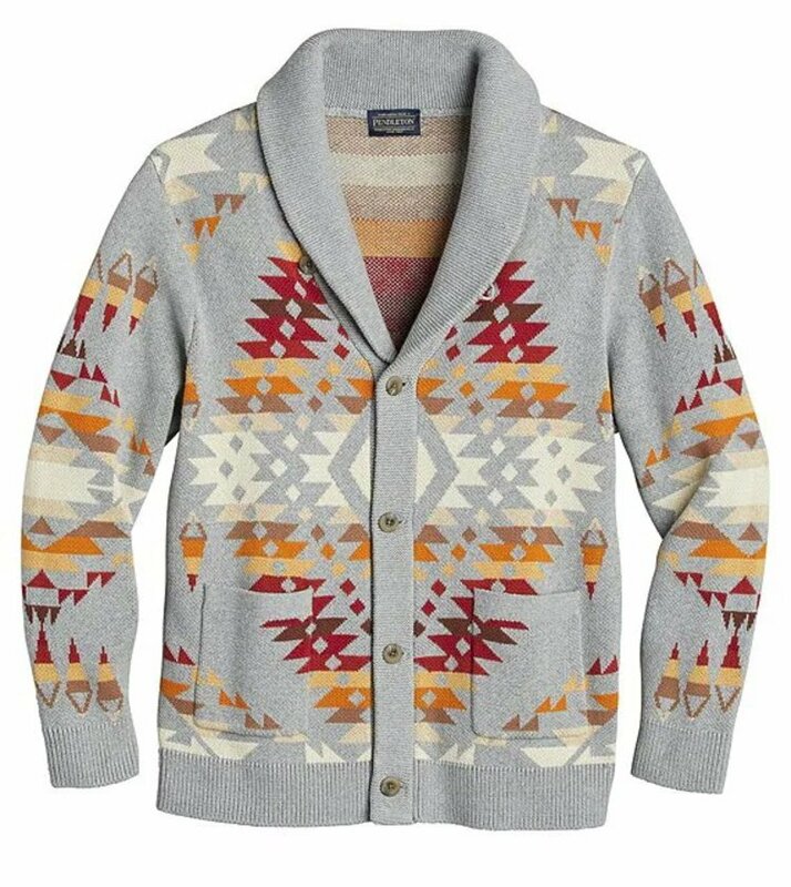 即決！PENDLETON ペンドルトン MISSION TRAILS コットン ショールカラー カーディガン GREY　XL