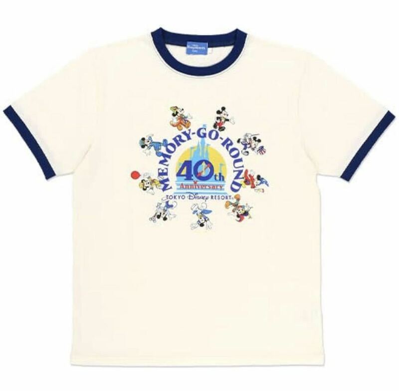 【未着用品】 ディズニーリゾート 40周年 memory go round Tシャツ LLサイズ ユニセックス 限定 半袖 入手困難 メモリーゴーラウンド