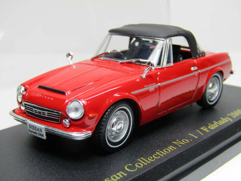 DATSUN 1/43 ダットサン Nissan 日産 オープン＆クローズドトップ 1967年式 1/43 ロードスター 2000 Road star JDM 昭和 日本名車 RED 