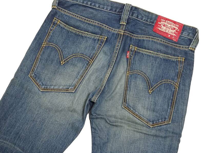 即決【Levi's】リーバイス519 W32 約88cm アメカジ インディゴ ストレート 