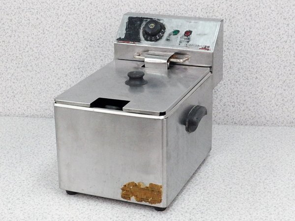 ■○ ダイシン商事 FL-DS8 電気フライヤー 軽量 小型省スペース 1槽式電気フライヤー 通電確認済み