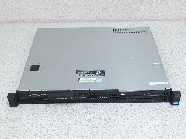 ■〇 DELL PowerEdge R210Ⅱ Xeon E3-1220 V2 3.10GHz/メモリ 4GB/HDD 無し/DVD-ROM/BIOS起動確認OK