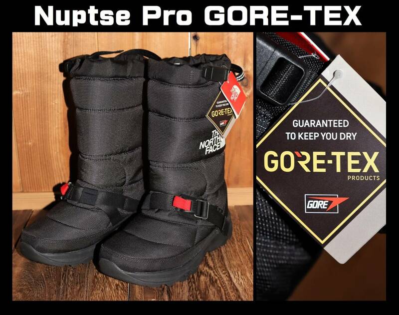 即決【未使用】 THE NORTH FACE ★ Nuptse Pro GORE-TEX (US7/25cm) ★ ノースフェイス ヌプシ プロ ゴアテックス 定価3万800円 NF51970