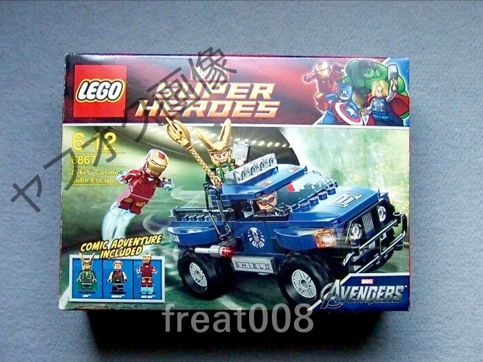 LEGO レゴ 6867 ★ マーベル スーパーヒーローズ ロキのコズミックキューブからの脱出 ★ アイアンマン マーク7 MK7 ホークアイ フィギュア