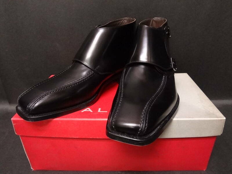 REGAL リーガル ダブルモンクストラップブーツ Y621 黒 ブラック 26cm レザーシューズ 革靴 未使用品