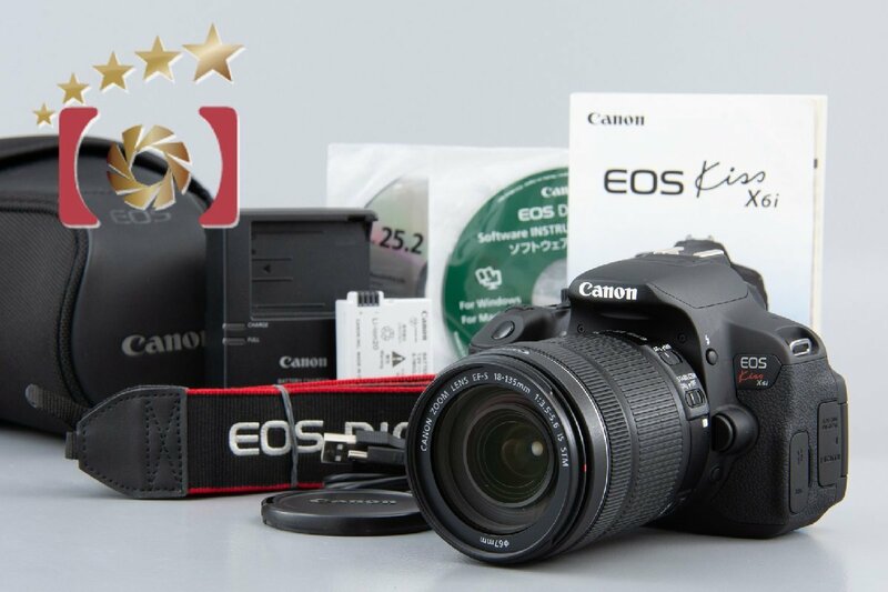【中古】Canon キヤノン EOS Kiss X6i 18-135 レンズキット シャッター回数僅少