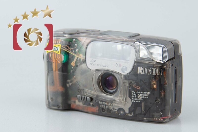 【中古】RICOH リコー FF-9SD LIMITED スケルトン コンパクトフィルムカメラ