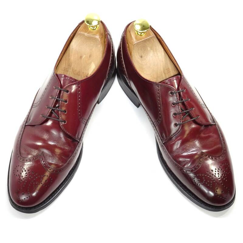 即決 BOSTONIAN CLASSICS 9 ウイングチップ ボストニアン メンズ 茶 ブラウン 本革 ビジネスシューズ 本皮 レースアップ 通勤 革靴 紳士靴