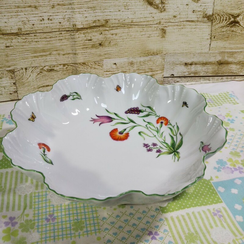 Royal Limoges 　ロワイヤル・リモージュ PETIT JARDIN 大皿 フラワーベース　花柄　