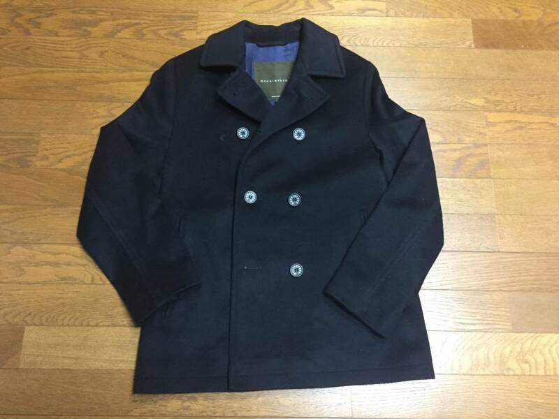 【中古・美品】MACKINTOSH(マッキントッシュ) ウール ピーコート サイズ38 ブラック 国内正規品