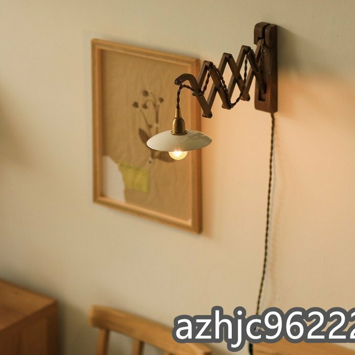 高級感◆真鍮シャンデリア 壁掛け照明 ウォールランプ ライト アトリエランプ 喫茶店 寝室 書房