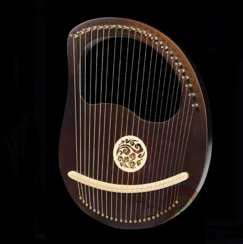 新入荷★高品質★ハープ ハープ 楽器 ライアー楽器 竪琴 24トーン リャキン 木製ハープ