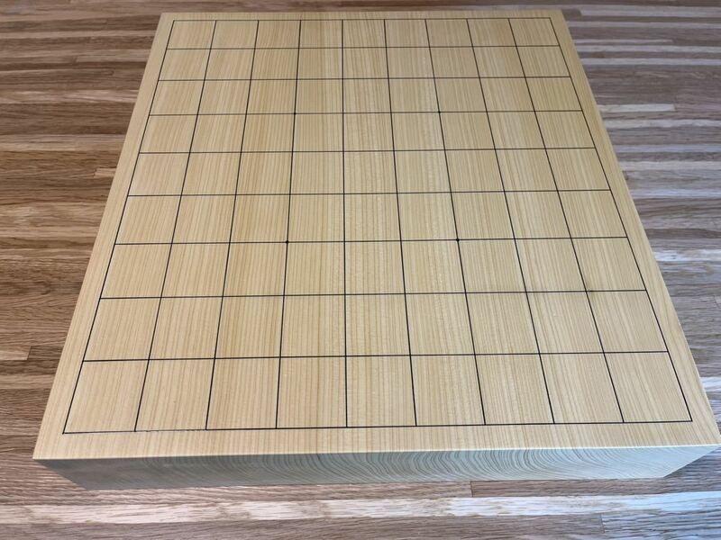 九州中央山地産　２.１寸榧　一枚物将棋盤　熊須碁盤店で購入