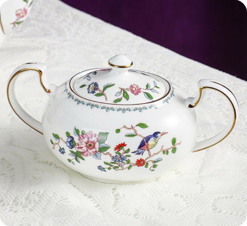 Aynsley エインズレイ　イギリス　洋食器　茶器　花柄　シュガーポット　単品　お祝い　プレゼント 新品　