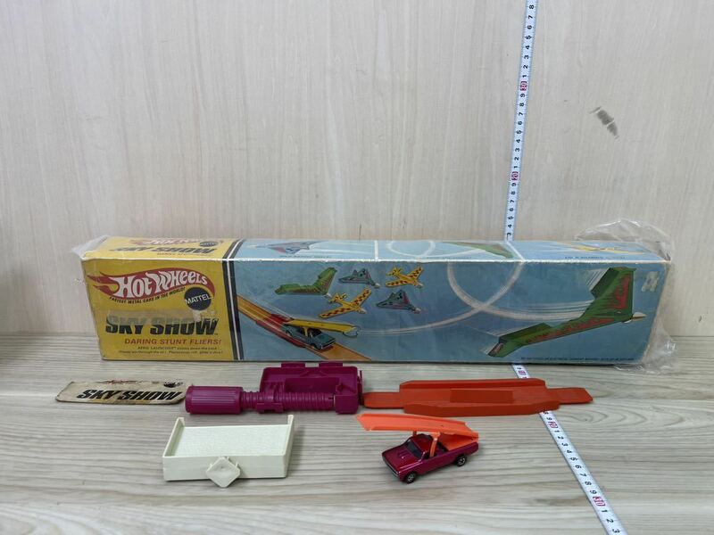 当時物 Mattel マテル　Hot Wheels ホットウィール レッドライン SKY SHOW SET スカイショー　CUSTOM FLEETSIDE 1970年発売