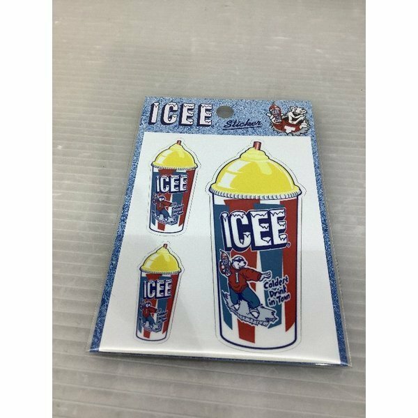 STICKER【ICEE NEW CUP YE】アイシー ステッカー アメリカン雑貨