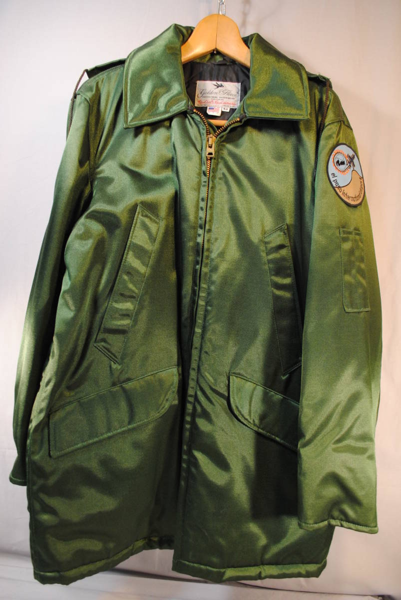 新品　アメリカ製　希少デッドストック　タグ付　Golden　Fleece　重厚　テキサス州エルパソ国際空港制服　フード付パーカ　サイズ42　