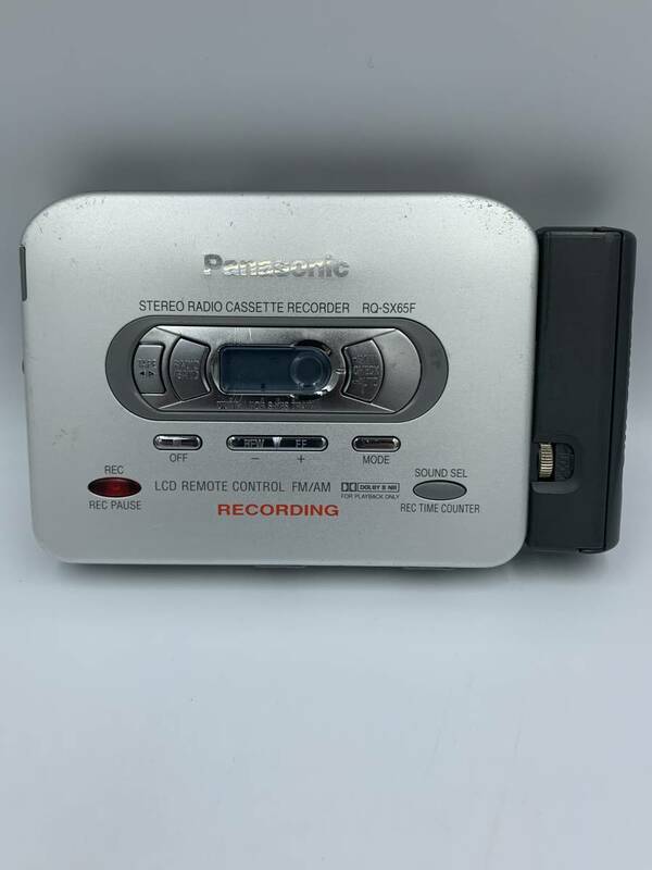 B912 稀少・レア　Panasonic/パナソニック　S-XBS RQ-SX65F ステレオラジオ　カセットテープレコーダー　シルバー　昭和レトロ　ビンテージ