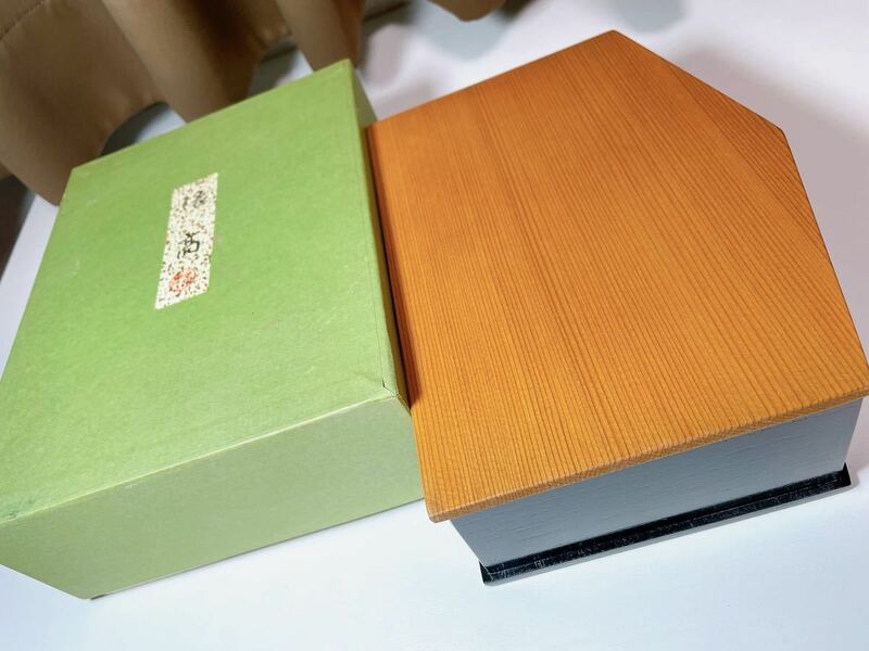 385 京都老舗象彦 天然木製漆器 縁高 菓子器 菓子入れ 茶道具 