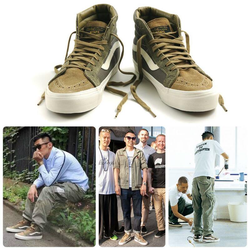 WTAPS VANS VAULT コラボ SK8-HI OLIVE OD 27 13AW カニエ・ウェスト ショーン・ユー TET 西山徹 W)taps バンズ ボルト スウェード supreme