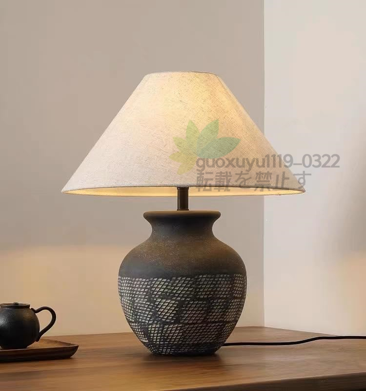 強くお勧め★侘び風 アンティーク照明 インテリア ヴィンテージ デザイン 陶器 テーブルランプ スタンドライト